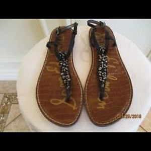 SALE! SAM EDELMAN GWYNETH THONG RHINESTONE SANDALS